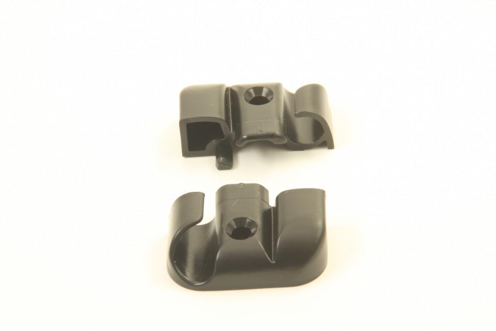 Eindstukje Scharnierlijst Zwart L+R