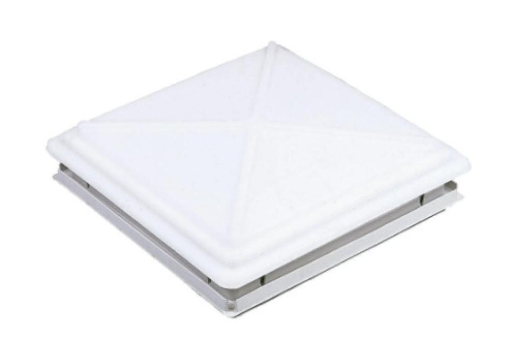 MPK Dakluik 40x40cm Melkglas Grote Kap+Combirollo Grijs