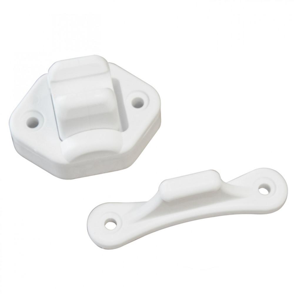 Deurvanger 2-delig Beweegbaar Wit 9mm