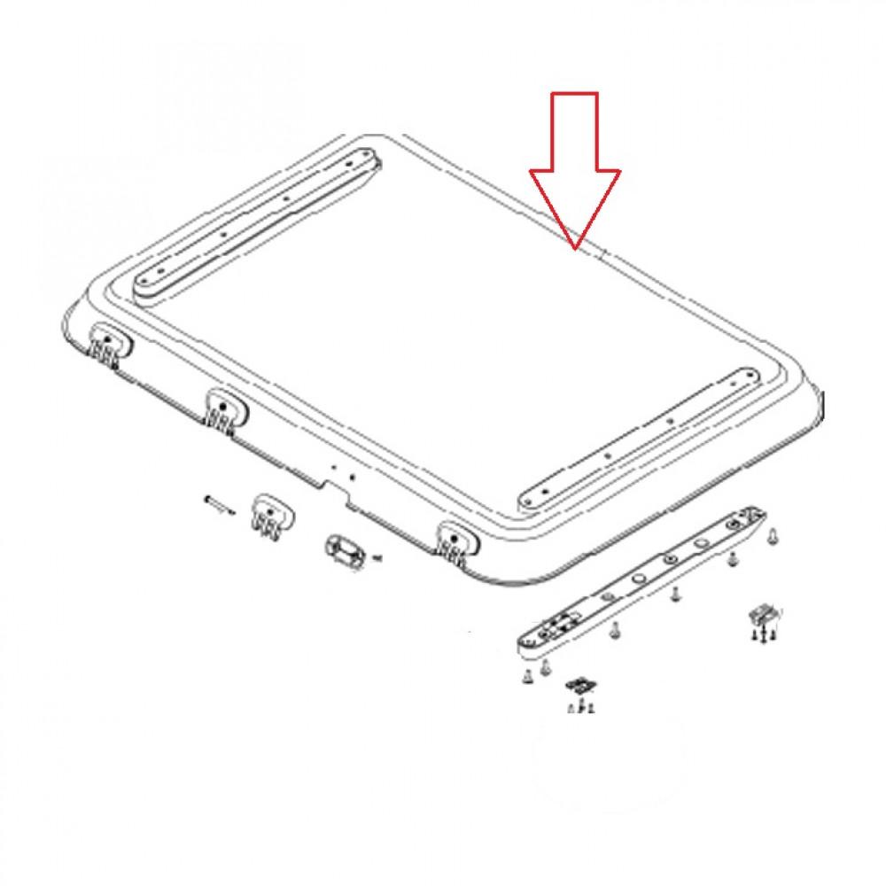 Dometic Heki 3 Plus Glaskoepel met Montagedelen