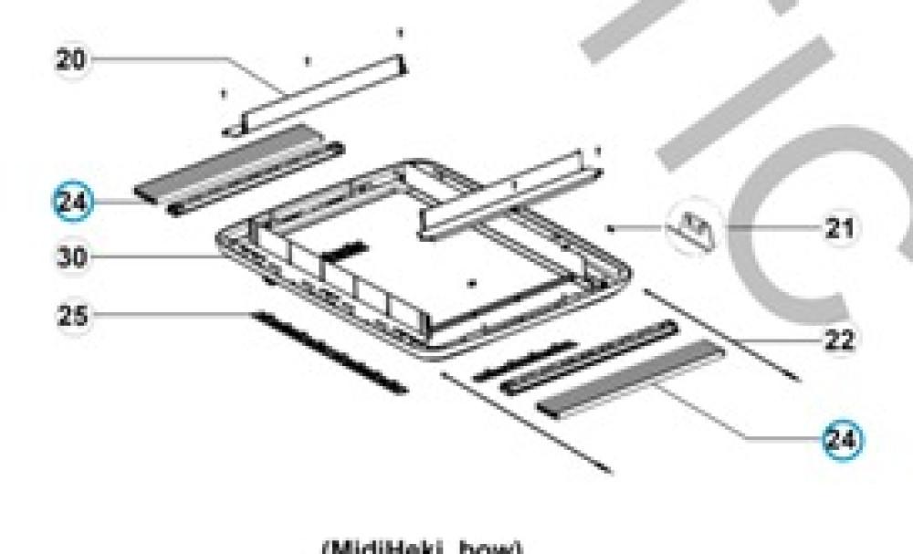 Dometic Midi Heki Rollo-Insektenhor Set Lichtgrijs