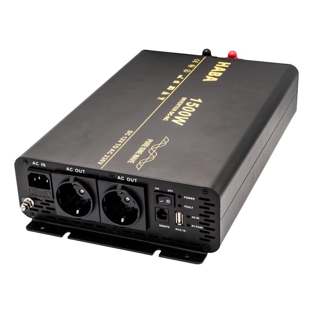 Pure Sinus Omvormer 12V-230V 1500W