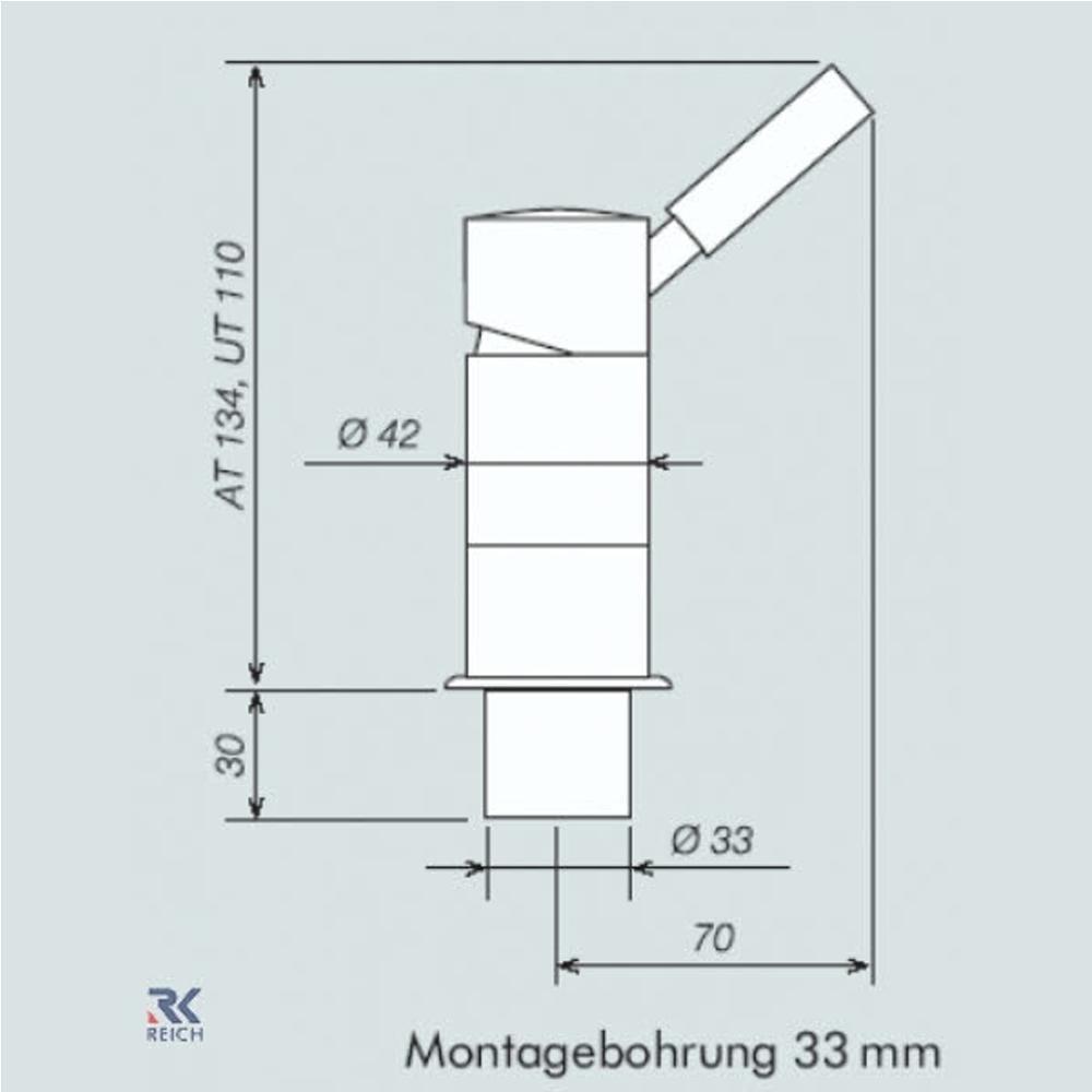Reich Douchemengkraan Trend E Slangaansluiting 33mm