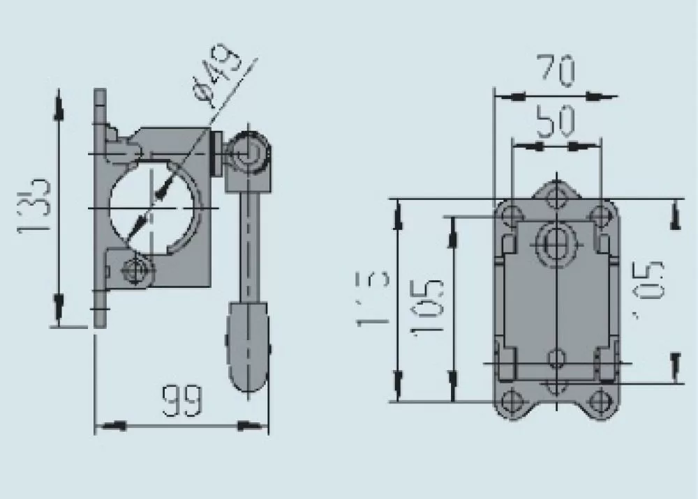 AL-KO Neuswielklem Vastzetknevel Klapbaar 48mm