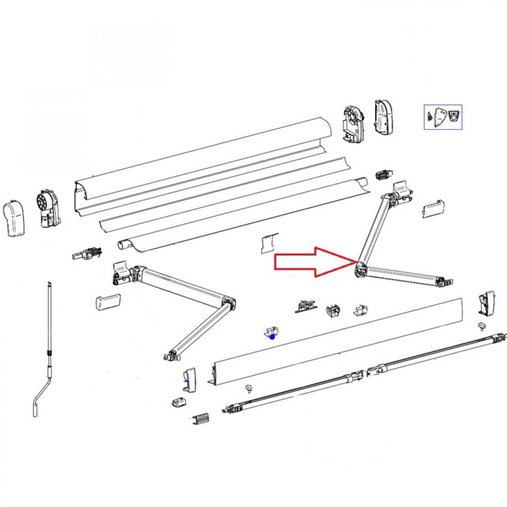 Thule 4900 Knikarm Rechts 400-450 mtr