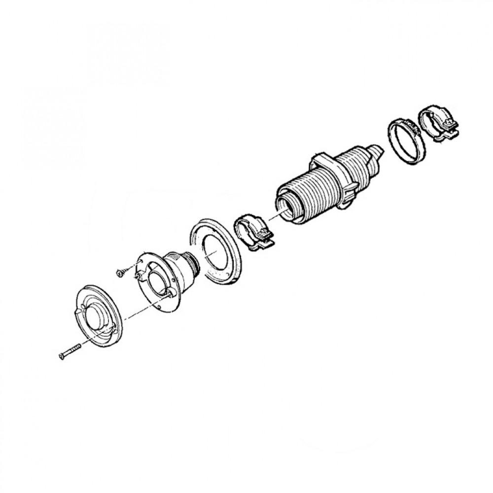 Truma wandschoorsteen WK24 Crèmewit