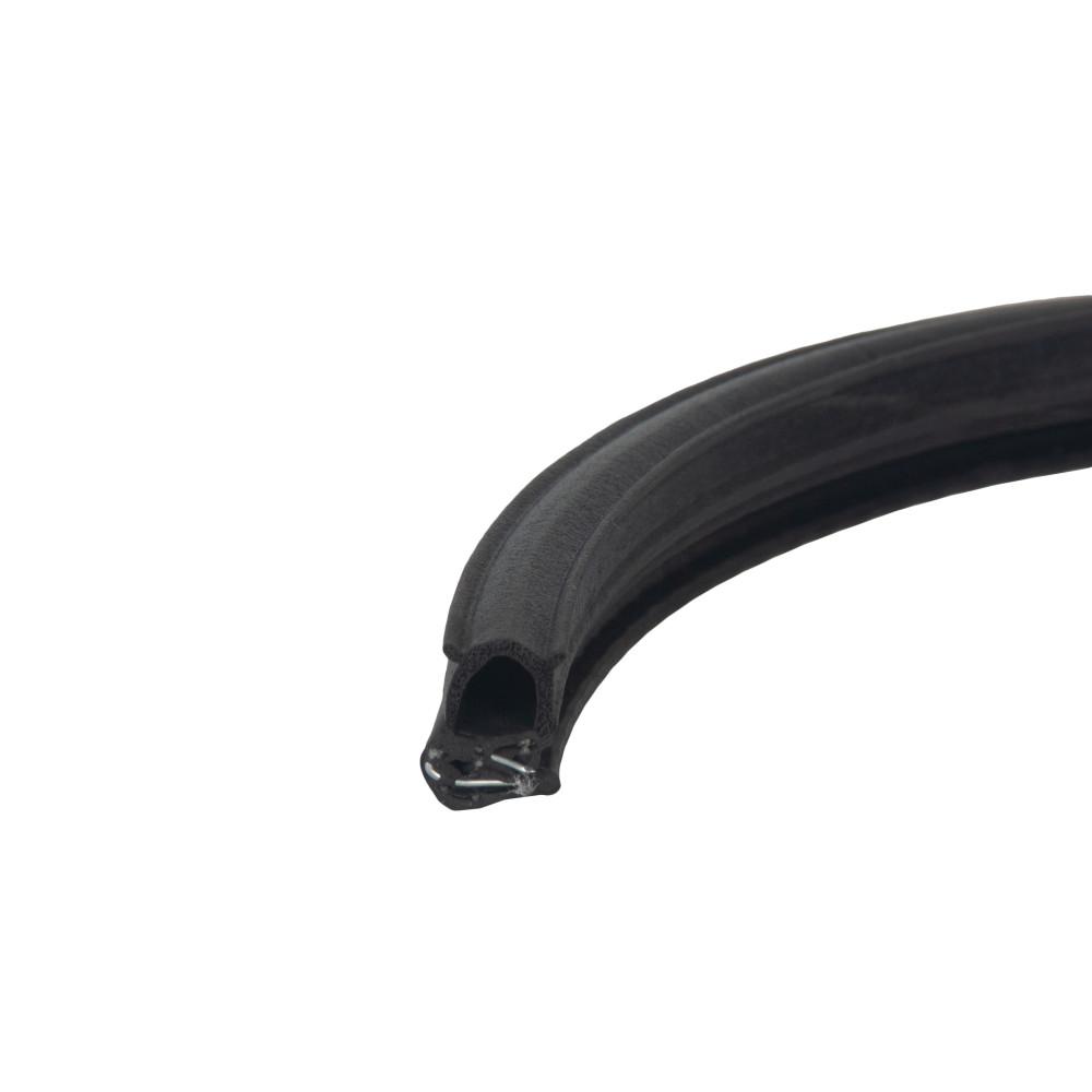 Klemprofiel met Sponsrubber Zijkant 1-3mm 100mtr