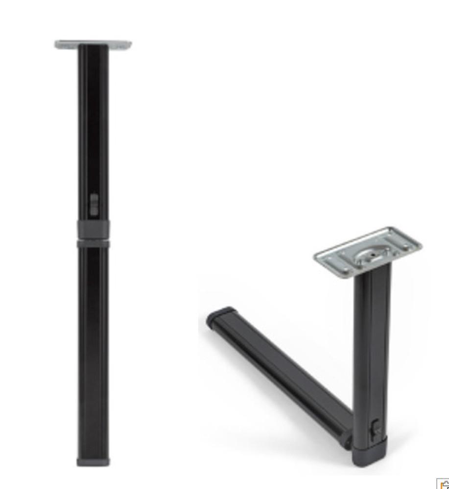 Klaptafelpoot Antraciet Middenknik 67.5cm