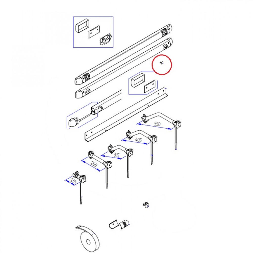 Thule Security pin (ve 1 zak à 100 stuks)