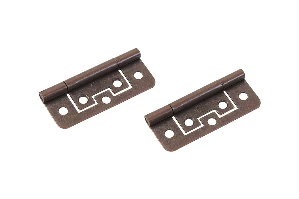 Scharnier Vlak Brons 63x25mm 2st.