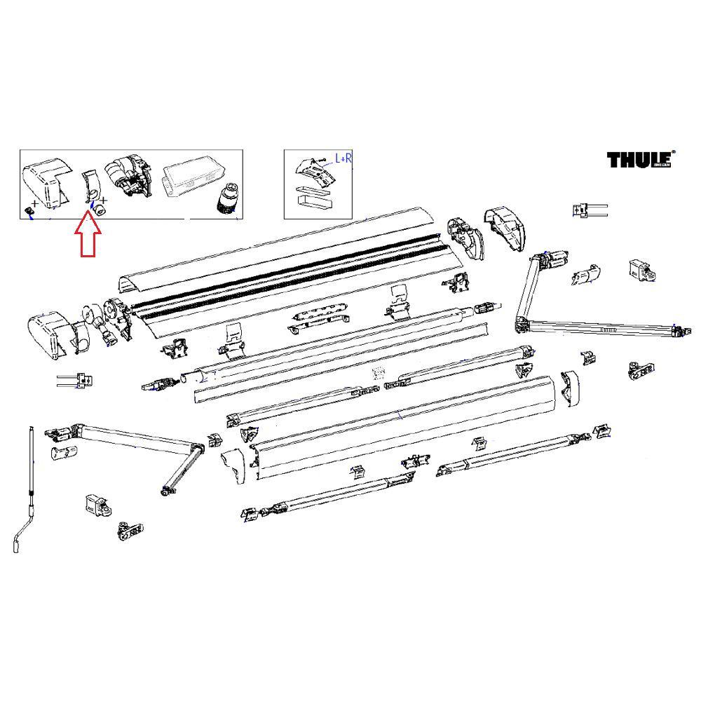 Thule 6300 Plug & Gear Cover Wit