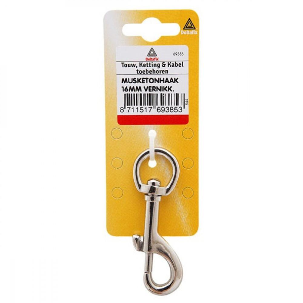 Deltafix Musketonhaak 10mm Vernikkeld 1st