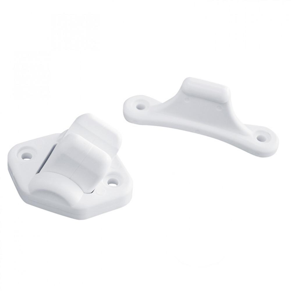 Deurvanger 2-delig Beweegbaar Wit 3mm