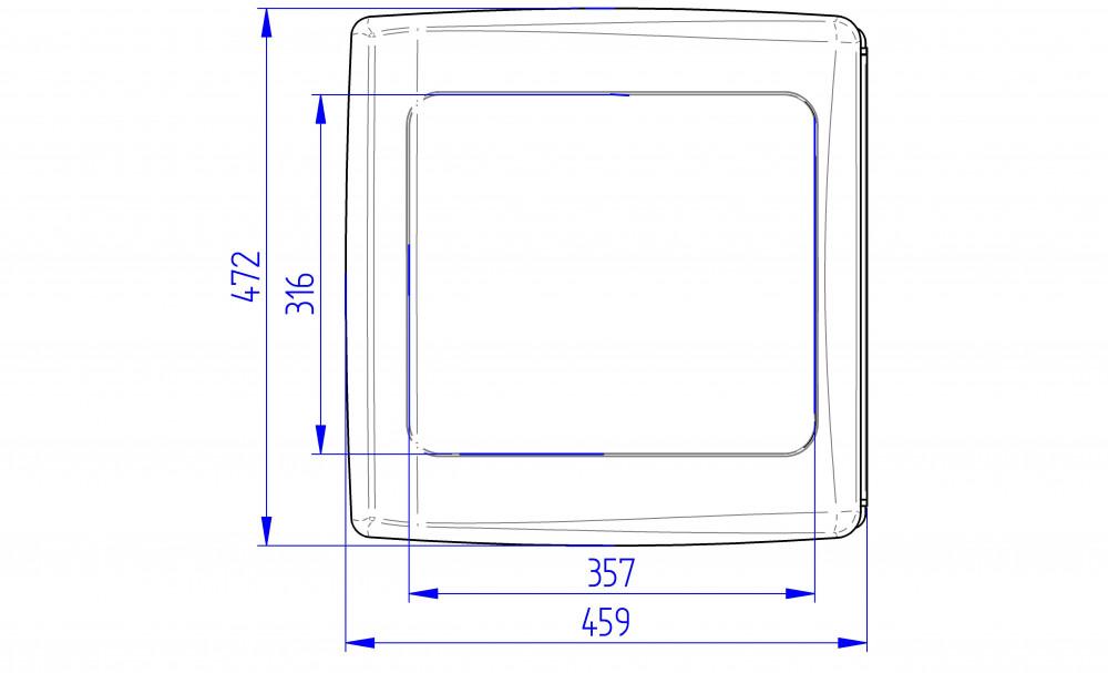 Thule Vent 12V Wit 40x40cm