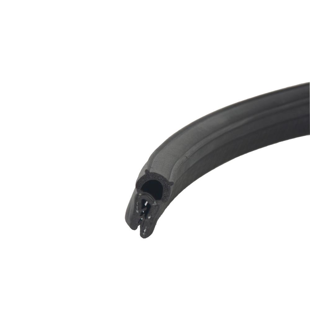 Klemprofiel met Sponsrubber Bovenkant 1-3mm 100mtr