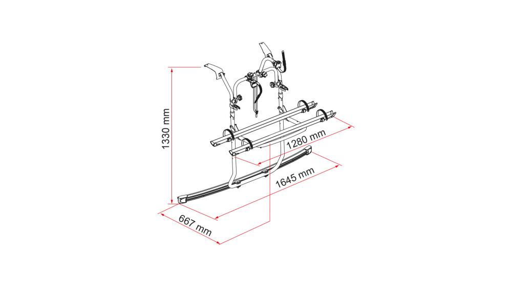 Fiamma Carry-Bike Ford Custom V710 Deep Black