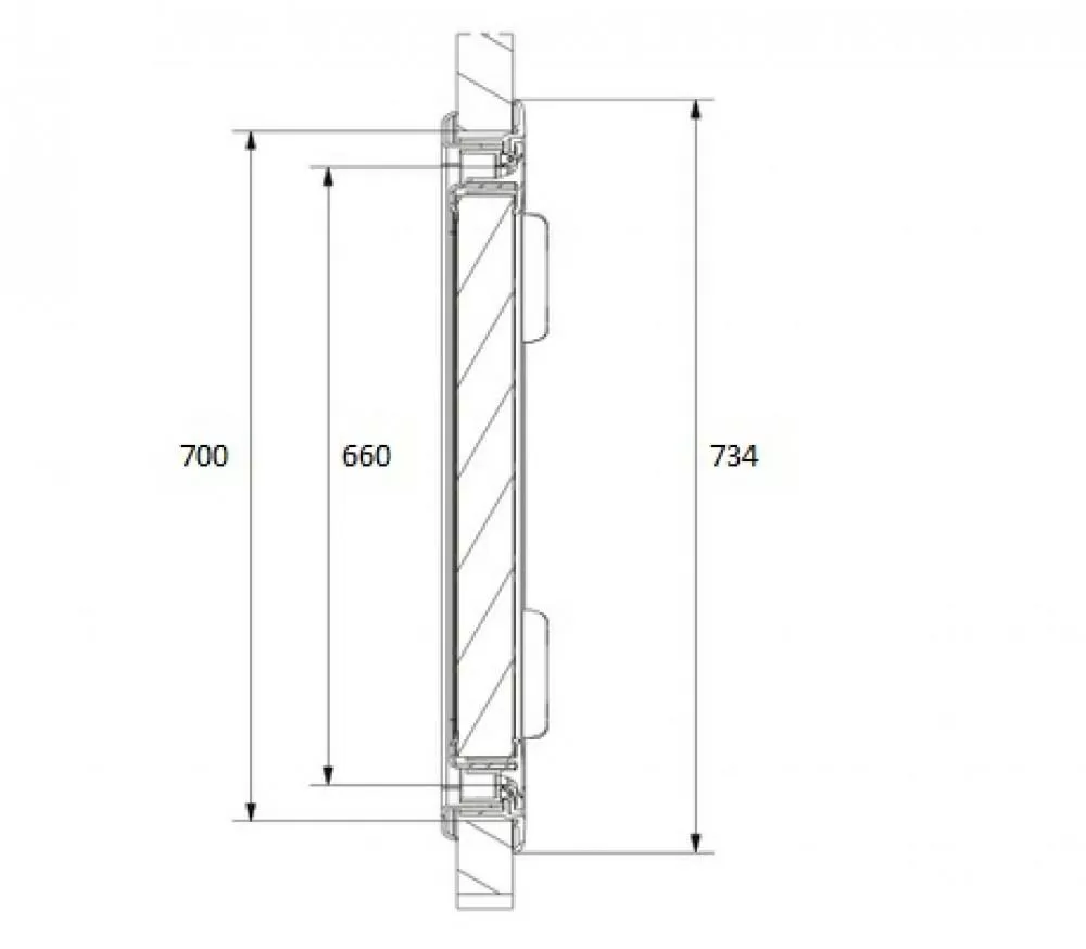 Dometic Serviceluik SK4 70x40.5cm Wit
