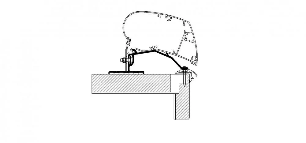 Thule Caravan Roof Adapter 450