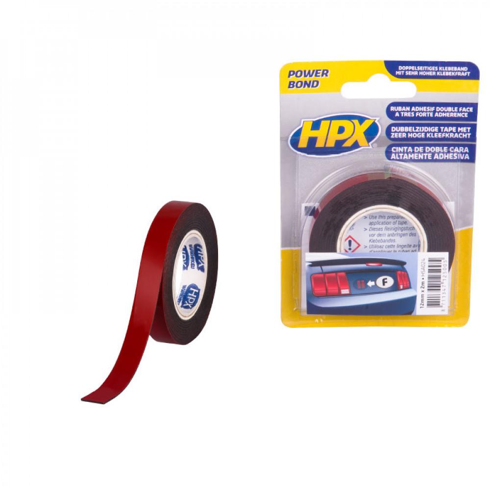 HPX Dubbelzijdig HSA Bevestigingstape Antraciet 2m