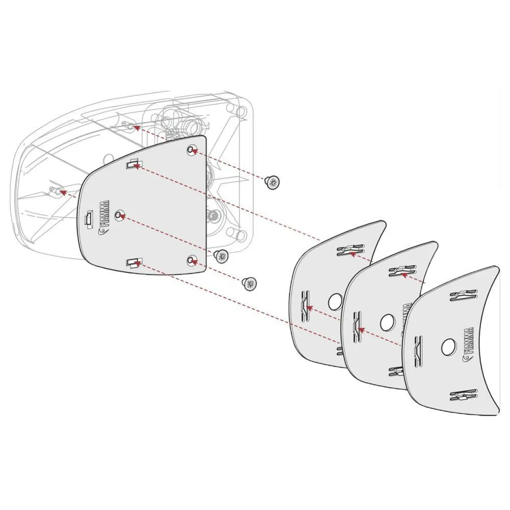 Fiamma Kit Spacer Safe Door >2017 Grijs