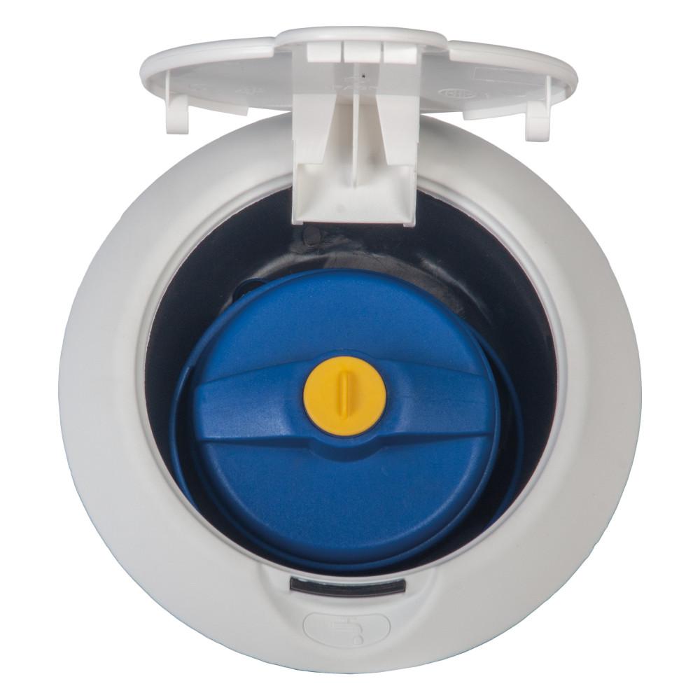 Watervulopening 40mm met Klepje Wit