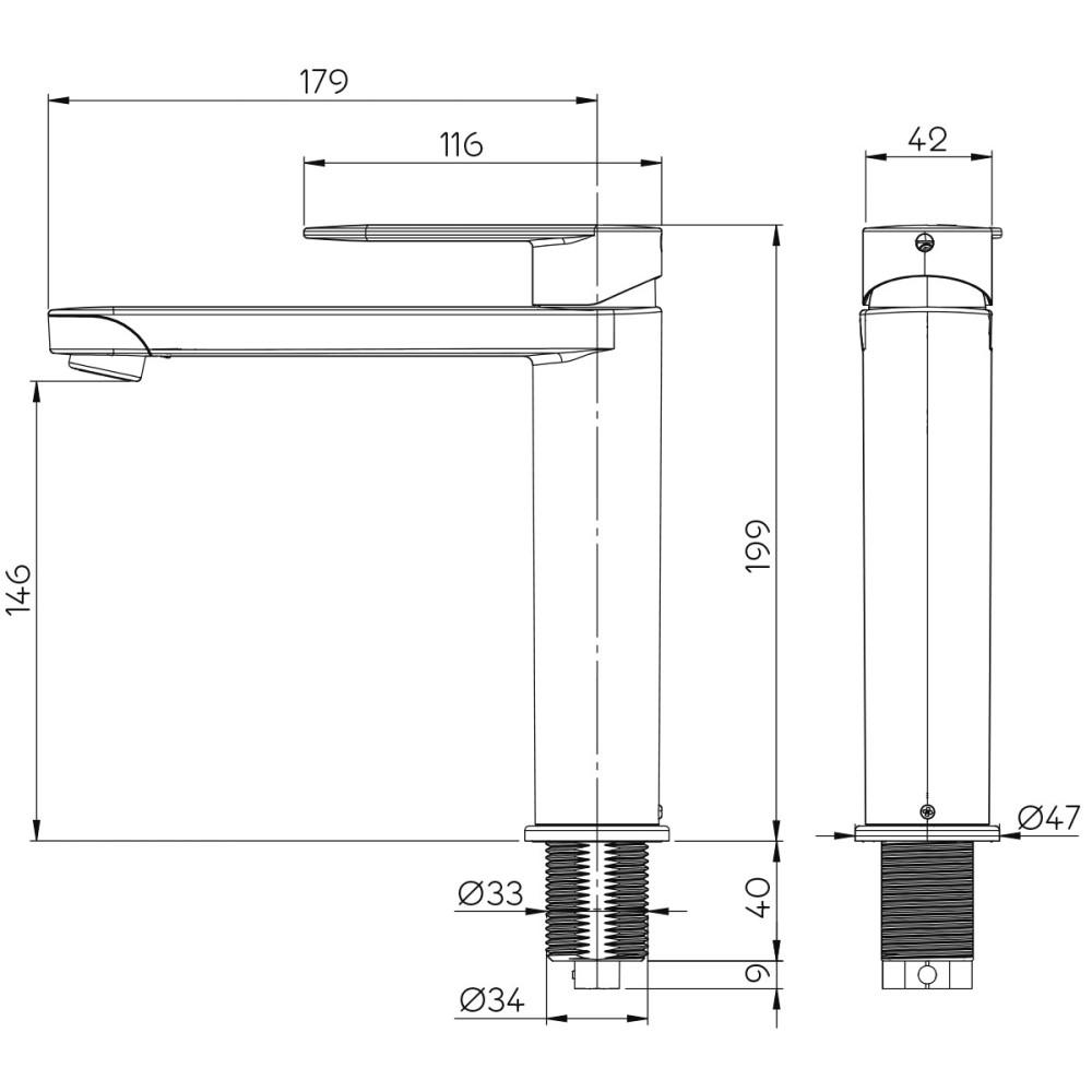 Reich Mengkraan Linnea L Keuken Chroom