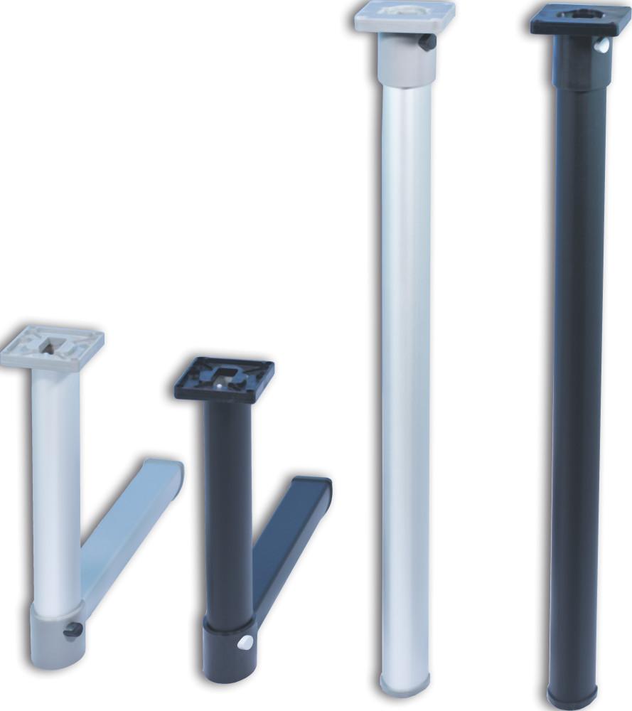 MPK Klaptafelpoot Zwart Bovenknik 67.5cm