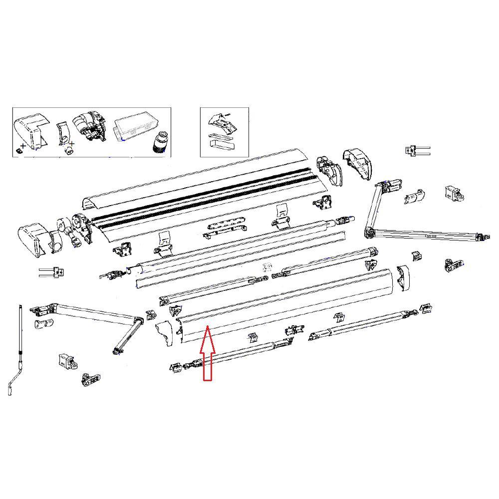 Thule 6300 Lead Rail 4.50 Wit