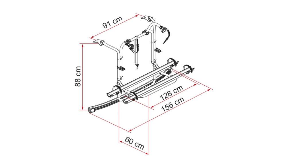 Fiamma Carry-Bike Ford Custom Deep Black