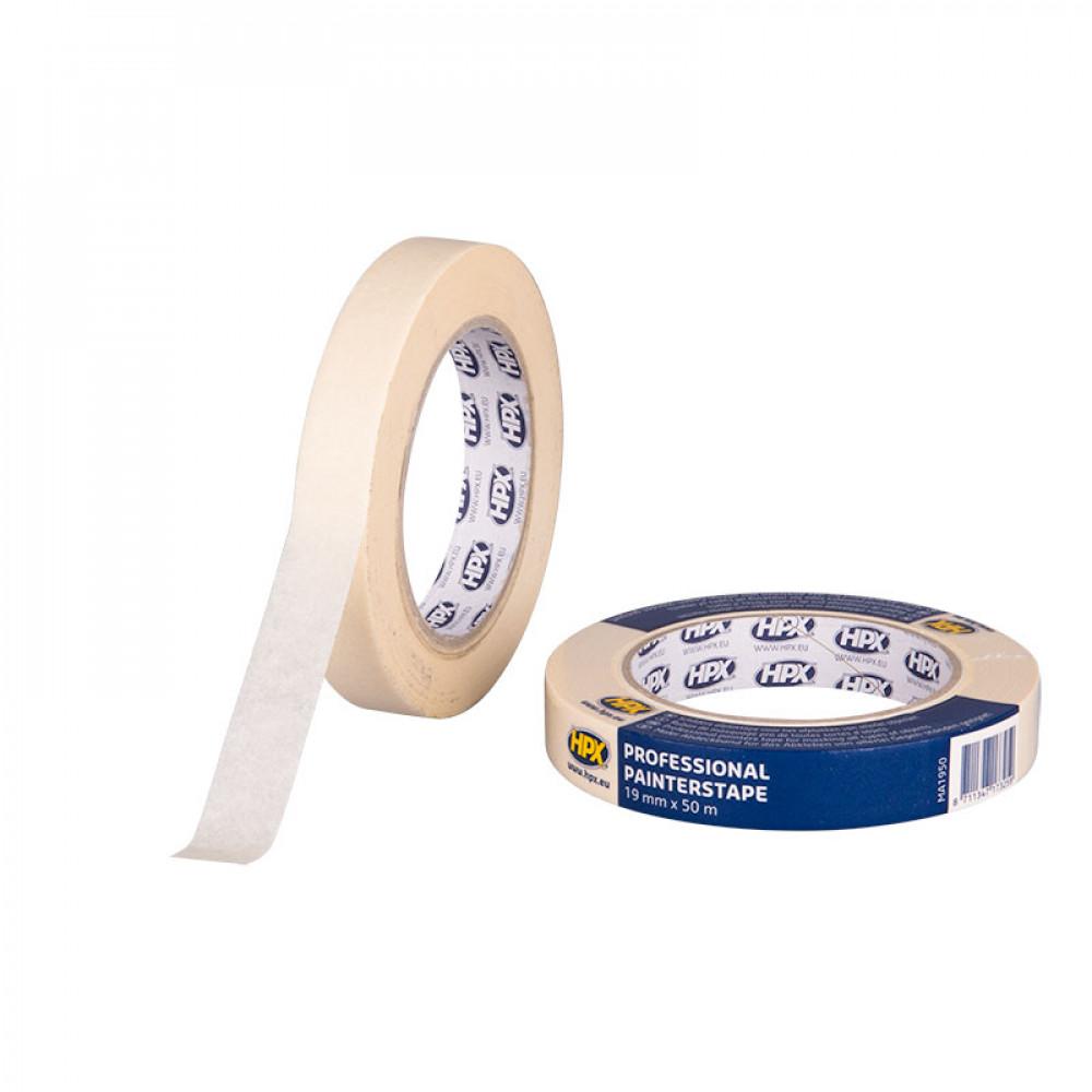 HPX Masking Tape 100°C 50mtrx19mm Crèmewit