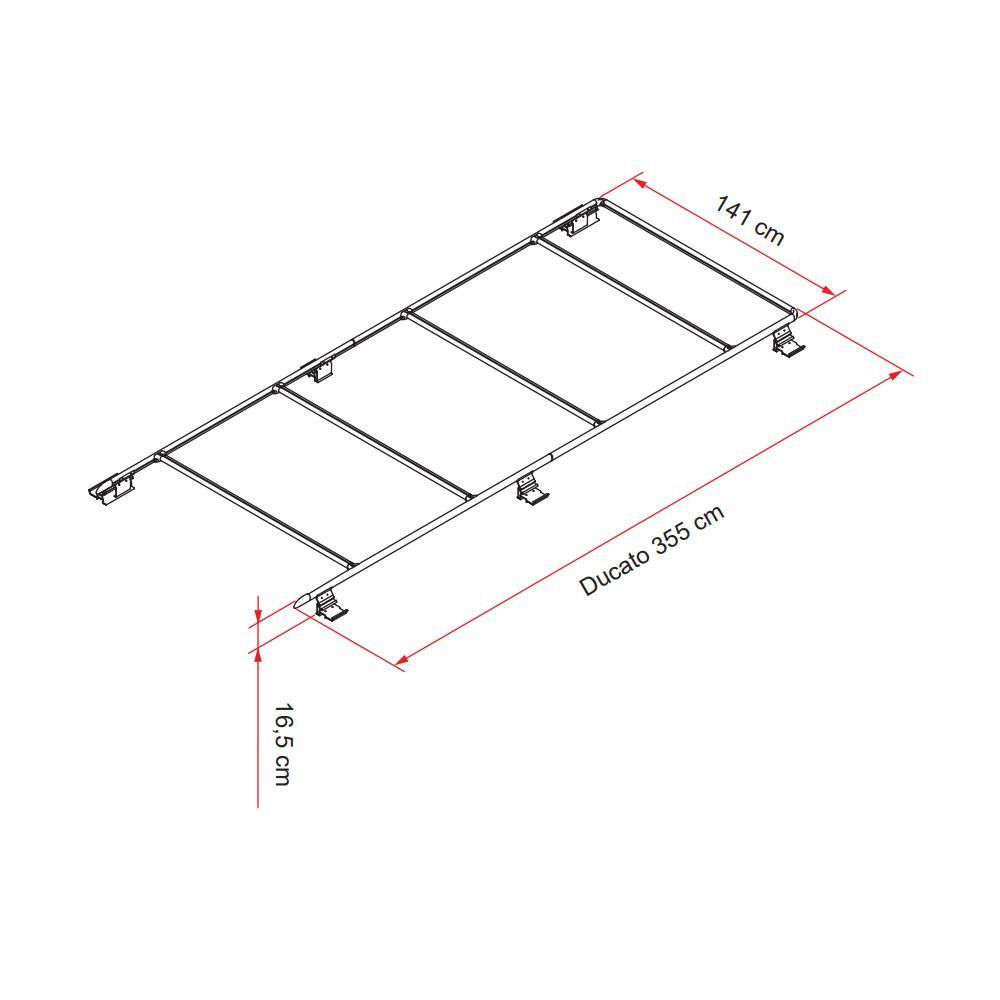 Fiamma Roof Rail Ducato Deep Black 05808A01A