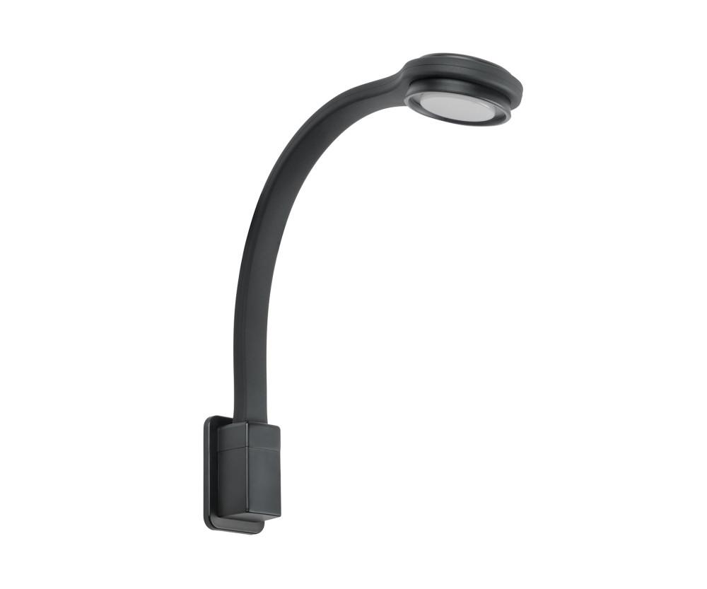 LED Lamp Zwanenhals R2 Flex Rond + USB-C Zwart
