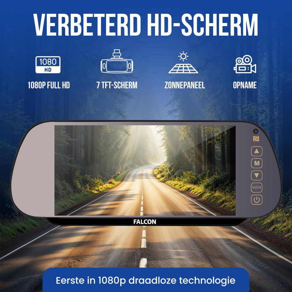 Falcon Achteruitrijcamera + Digitale Spiegel