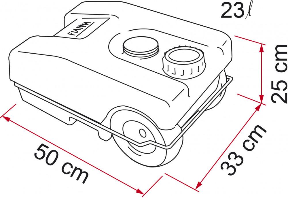 Fiamma Vuilwatertank Roll-Tank 23W