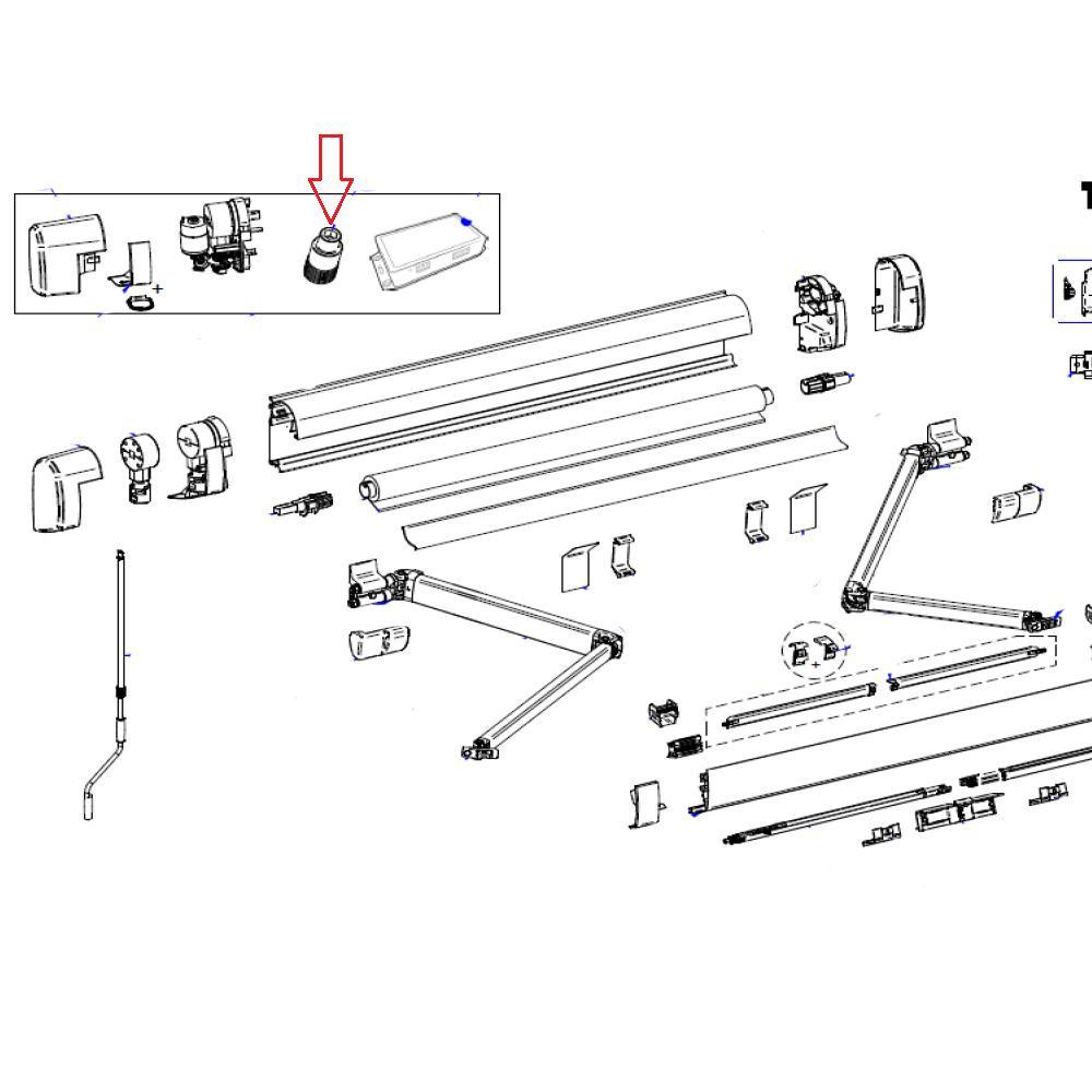 Thule Crank Pin 12V Motor