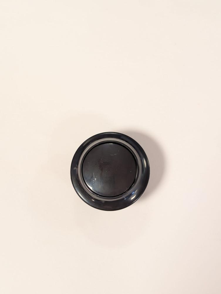 Knop+Ring Pushlock Zwart 2st.