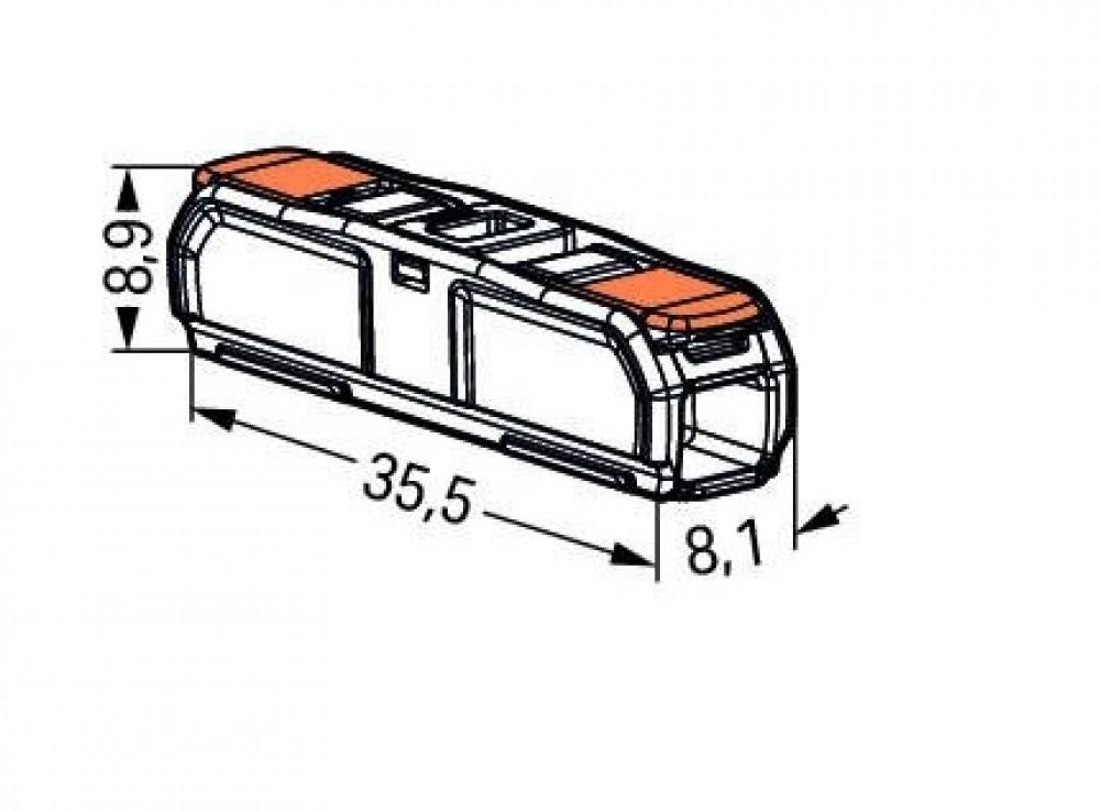 Wago 221 Lasklem Doorsteek